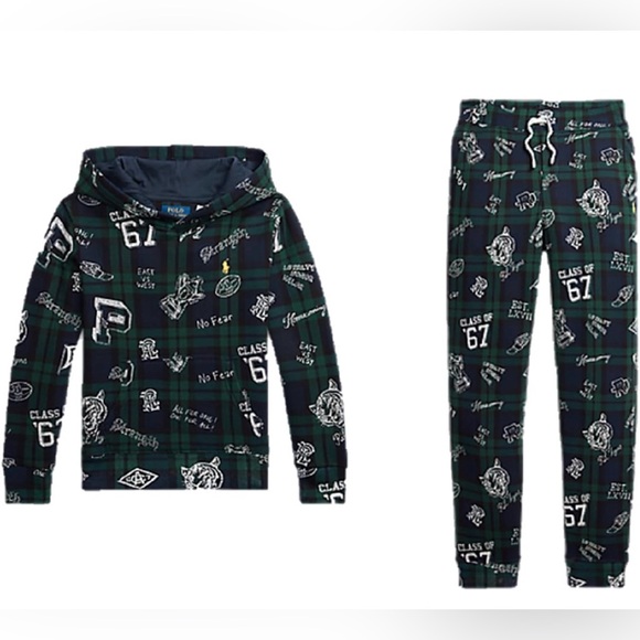 Polo Ralph Lauren Other - 🚩Polo by Ralph Lauren Kids "no fear" Plaid Set 4T